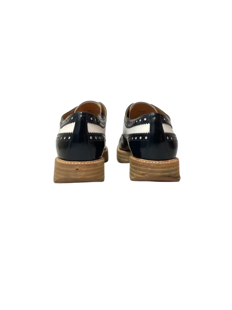 Leather lace-up shoes with rubber sole., photo 4 of 6