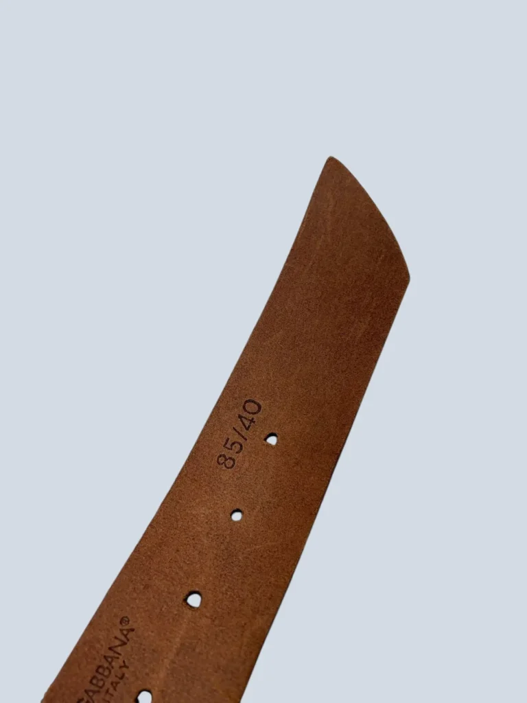 Brown leather belt, 85., photo 4 of 8