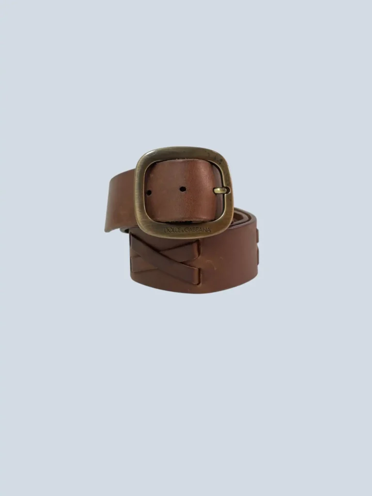 Brown leather belt, 85., photo 2 of 8
