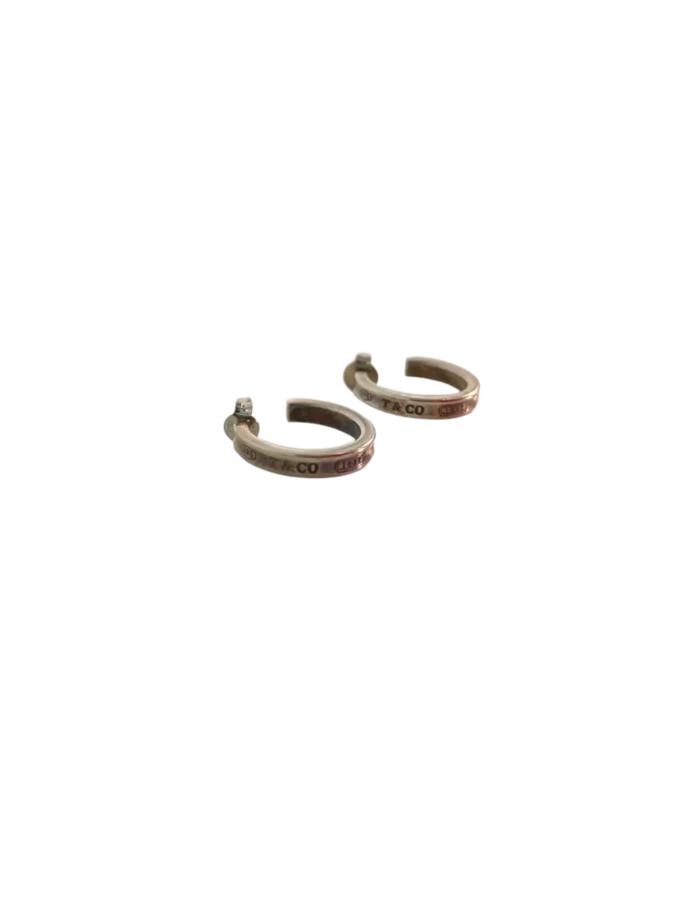 Orecchini a cerchio 1837 in argento., foto 2 di 5