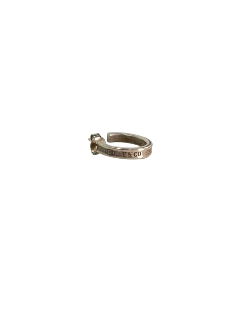 Orecchini a cerchio 1837 in argento., foto 4 di 5