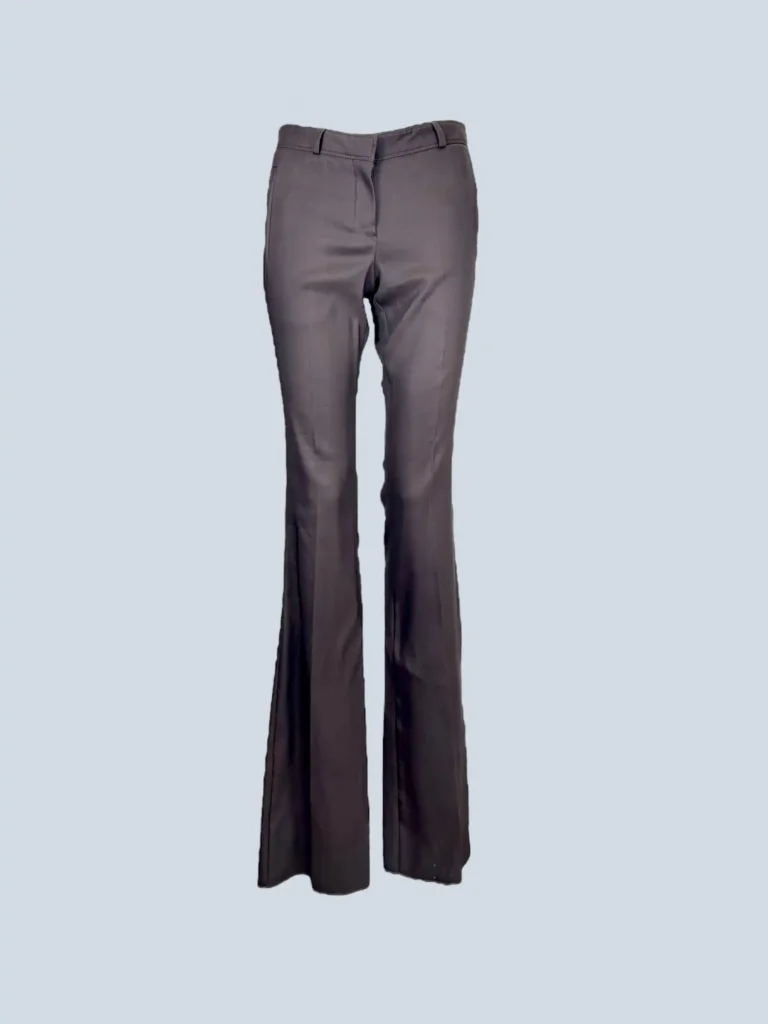 Pantaloni a zampa in cotone, 38.