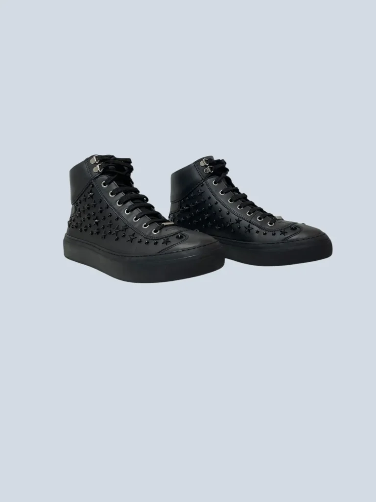 Sneakers Argyle in pelle e borchie, 42,5., foto 2 di 5