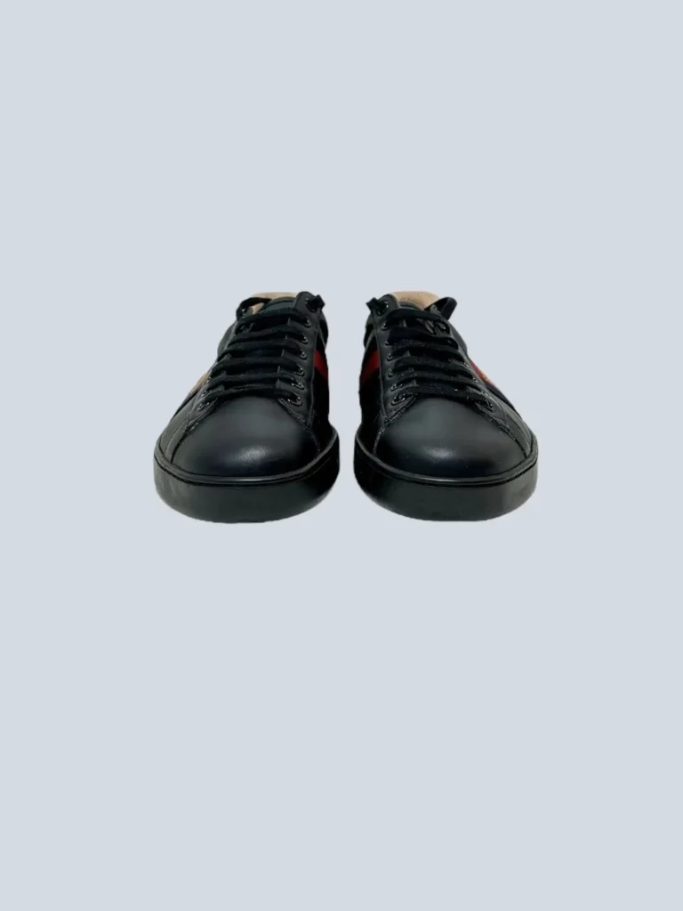 Sneakers Ace in pelle con ricamo ape e web, 6,5., foto 3 di 5