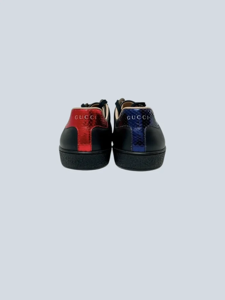 Sneakers Ace in pelle con ricamo ape e web, 6,5., foto 4 di 5
