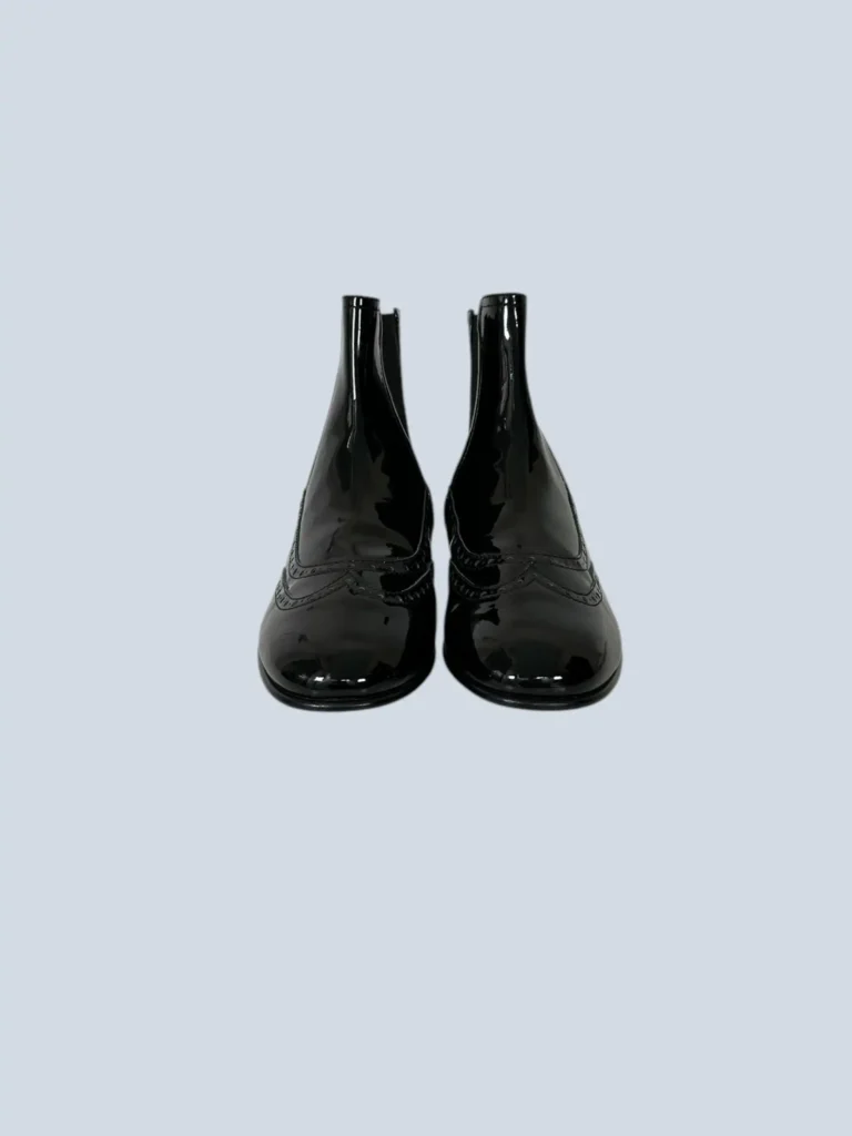 Logo patent leather ankle boots, 41,5C., photo 3 of 5