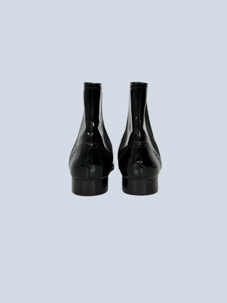 Logo patent leather ankle boots, 41,5C., photo 4 of 5