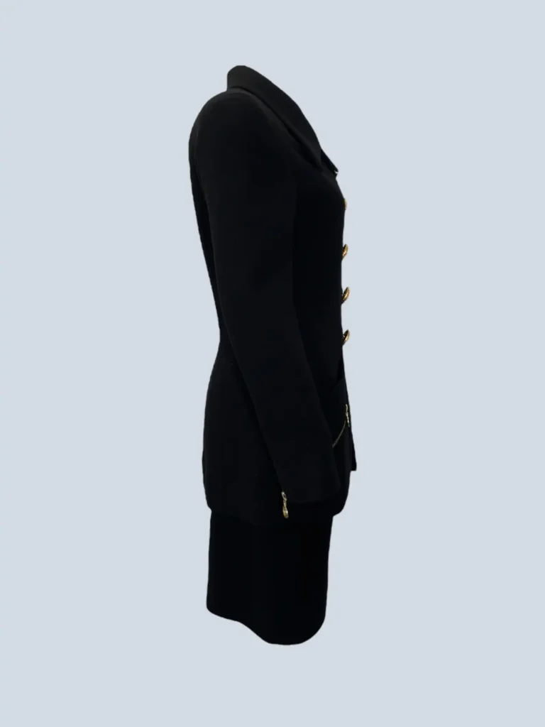 Wool suit with jewel buttons, 36fr., photo 3 of 9