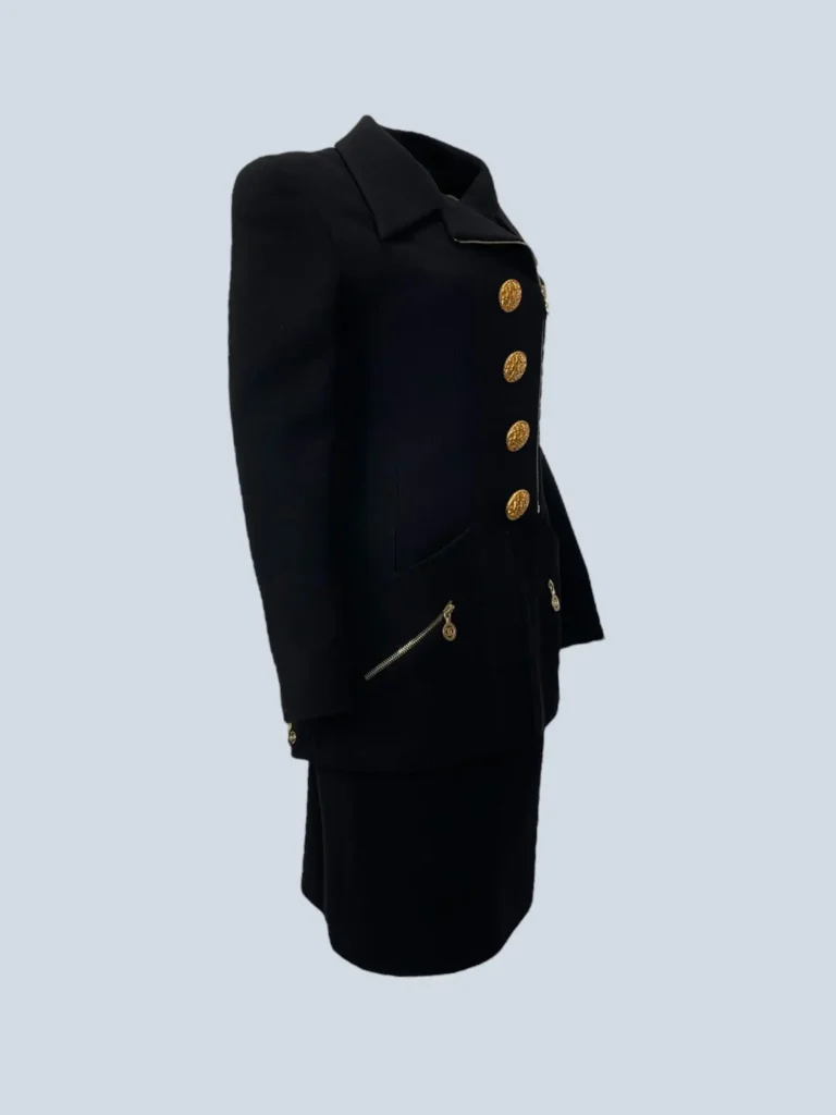 Wool suit with jewel buttons, 36fr., photo 2 of 9