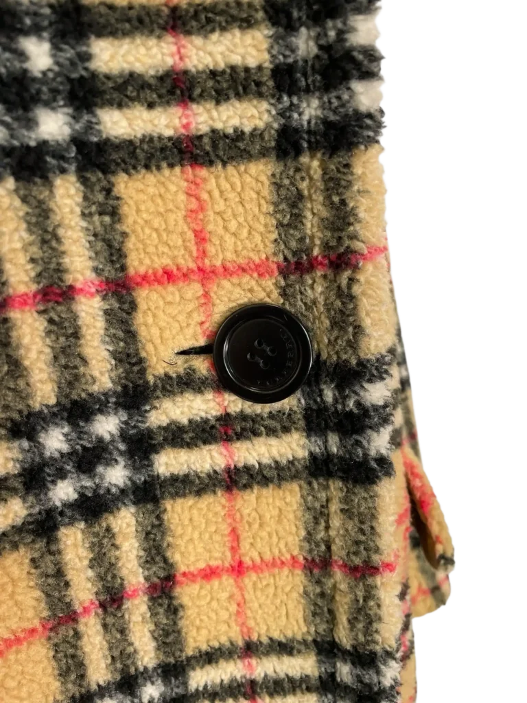 Cappotto doppiopetto Teddy in lana Check., foto 7 di 7