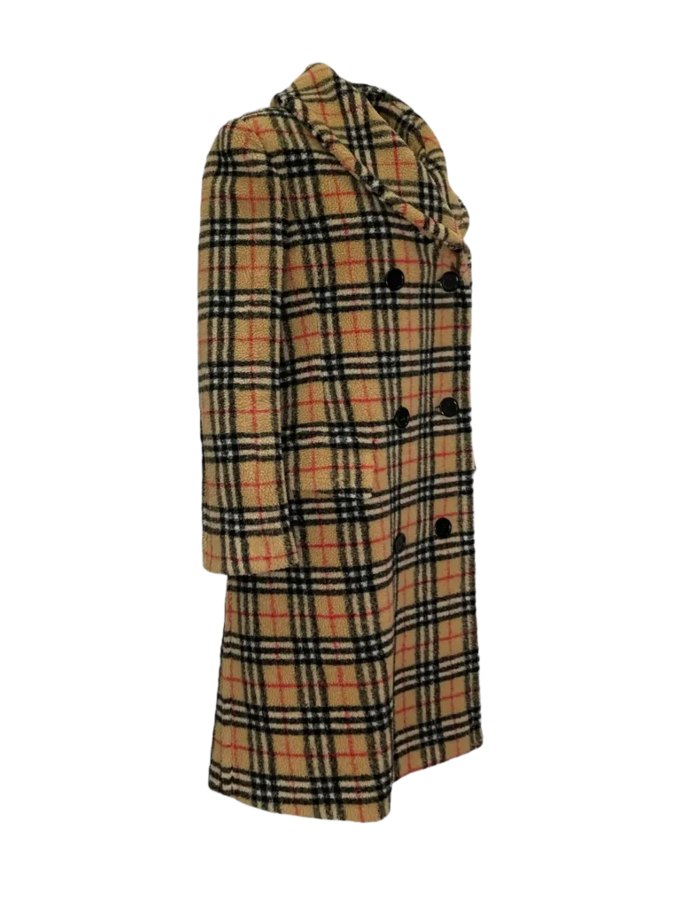 Cappotto doppiopetto Teddy in lana Check., foto 2 di 7