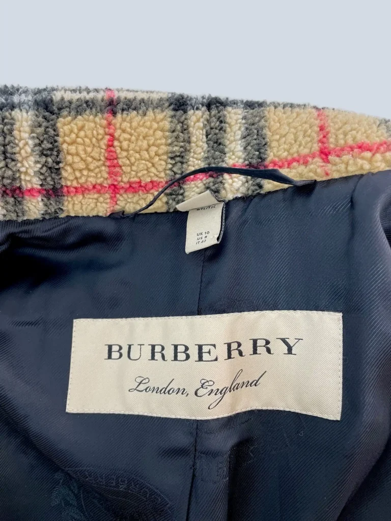 Cappotto doppiopetto Teddy in lana Check, 42., foto 5 di 7