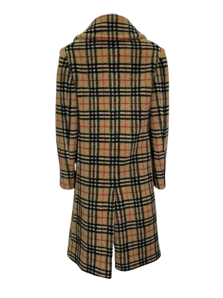Cappotto doppiopetto Teddy in lana Check., foto 4 di 7