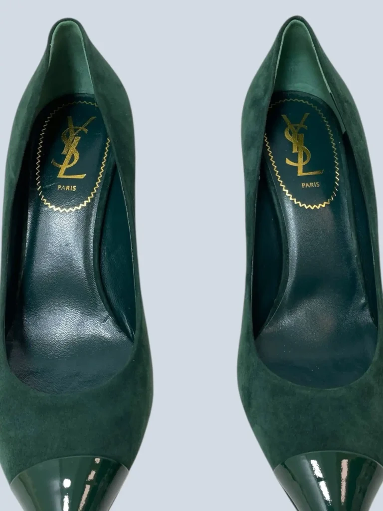 Décolleté in suede con punta in vernice, 38., foto 6 di 6