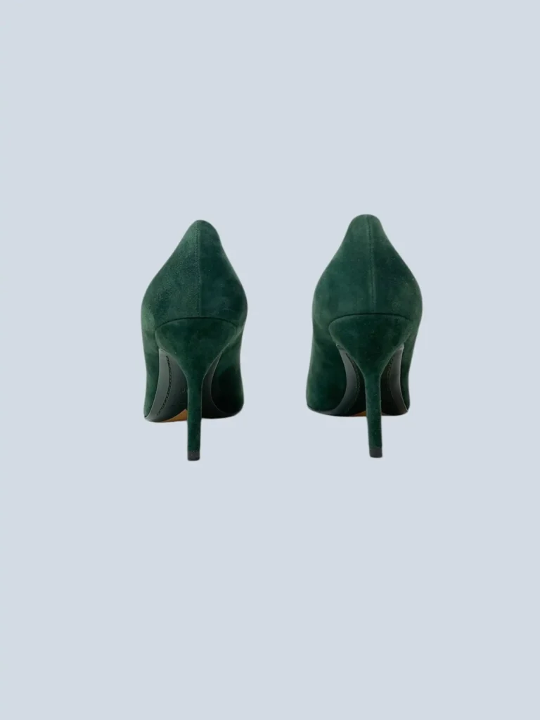 Décolleté in suede con punta in vernice, 38., foto 4 di 6