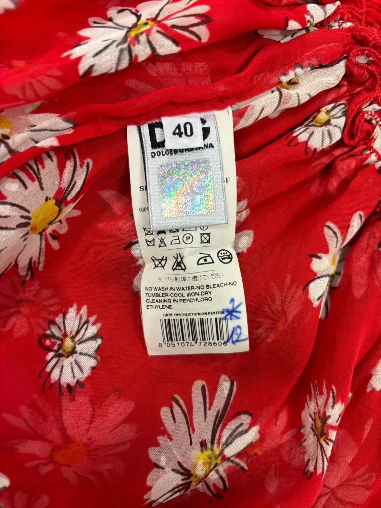 Minidress a fascia in seta stampata, 40., foto 5 di 5