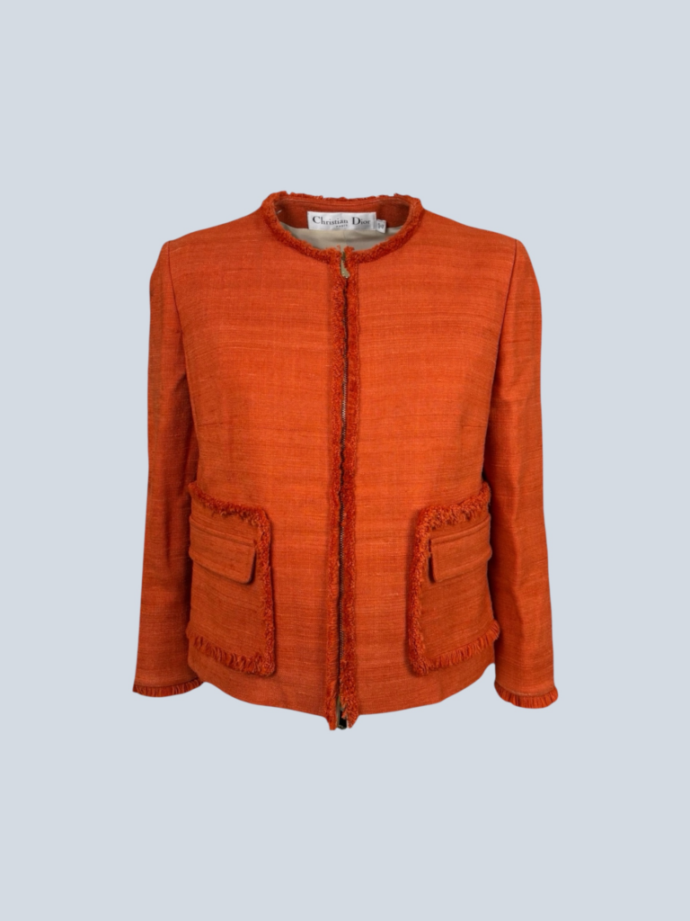 Blazer con zip in seta, 42.