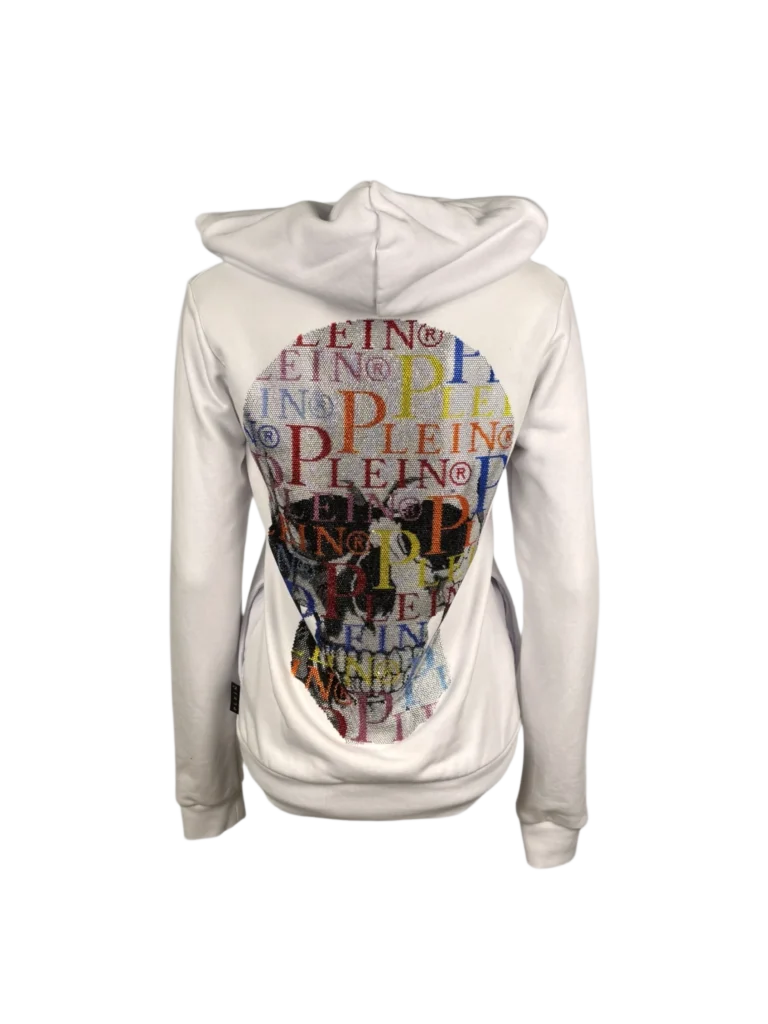 Cotton zip-up hoodie with skull print., photo 4 of 6