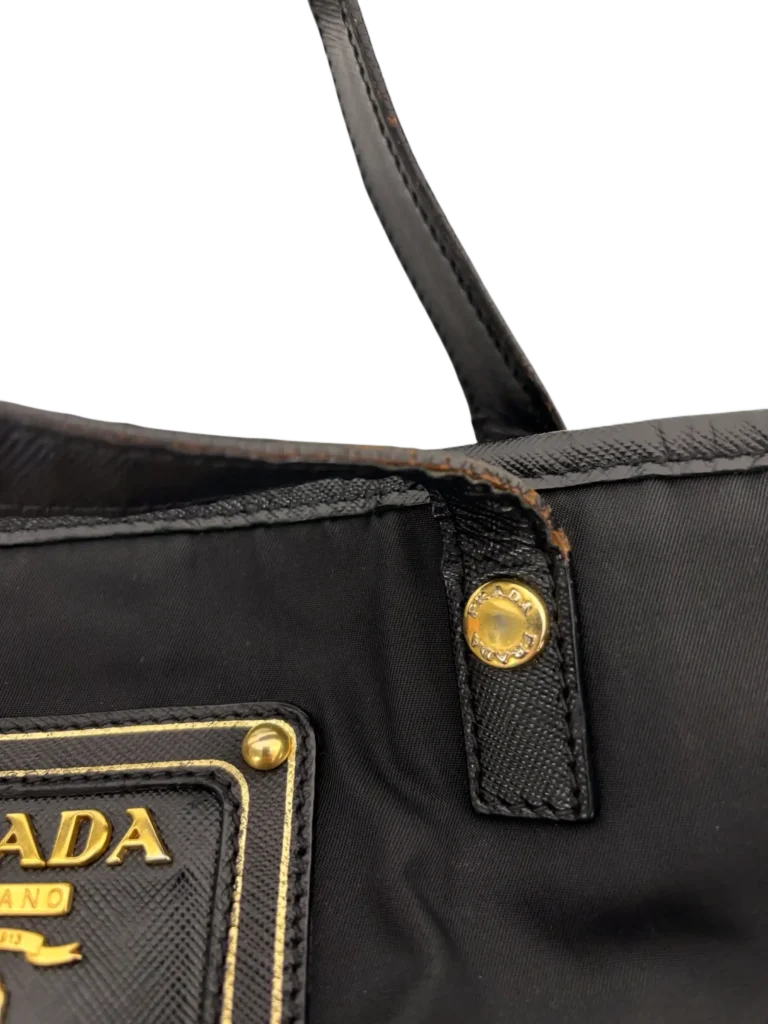 Borsa a spalla in nylon e pelliccia., foto 9 di 9