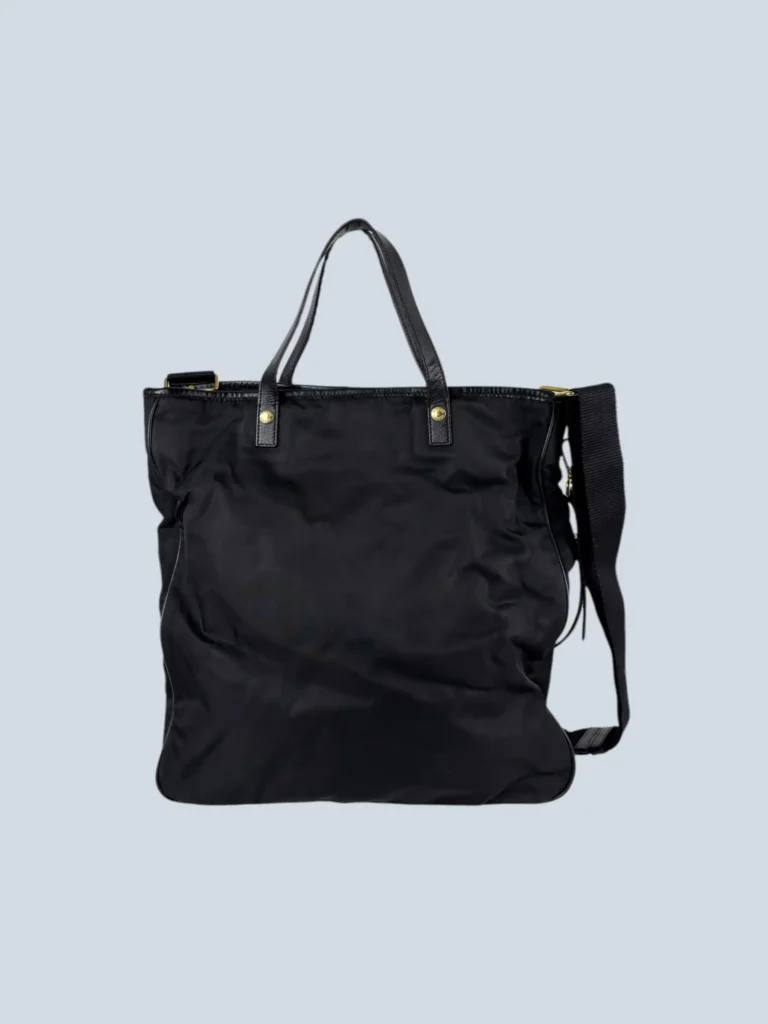 Borsa a spalla in nylon e pelliccia., foto 4 di 9