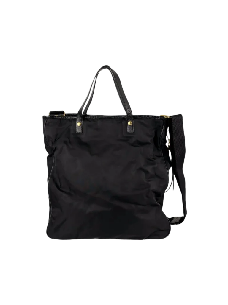 Borsa a spalla in nylon e pelliccia., foto 4 di 9