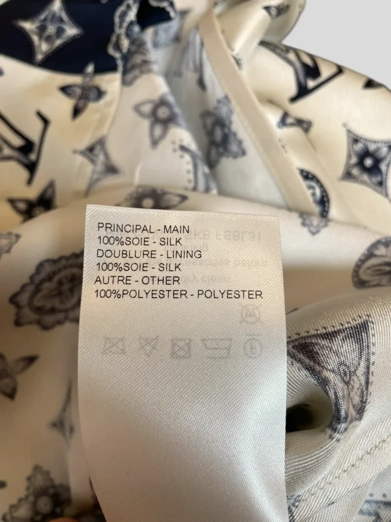 Camicia in twill di seta Monogram., foto 10 di 12