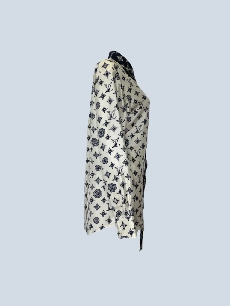 Camicia in twill di seta Monogram, 38fr., foto 4 di 12