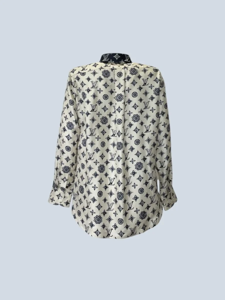 Camicia in twill di seta Monogram, 38fr., foto 5 di 12