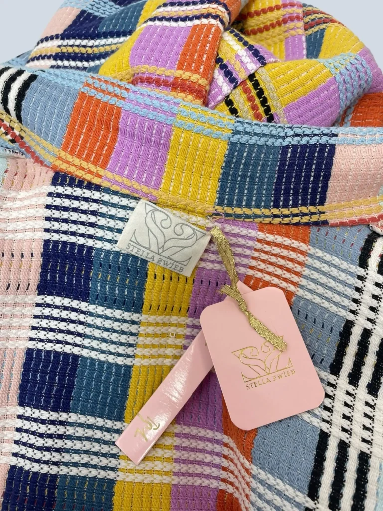 Multicolor checked long coat, 1., photo 6 of 9