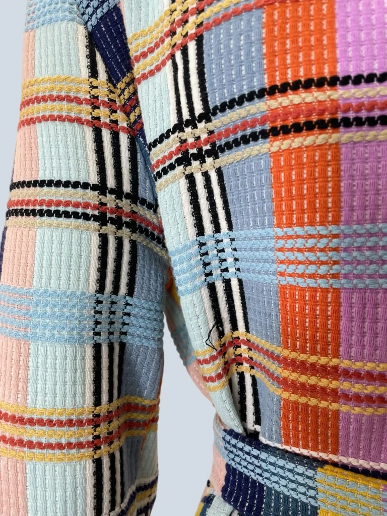 Multicolor checked long coat, 1., photo 7 of 9