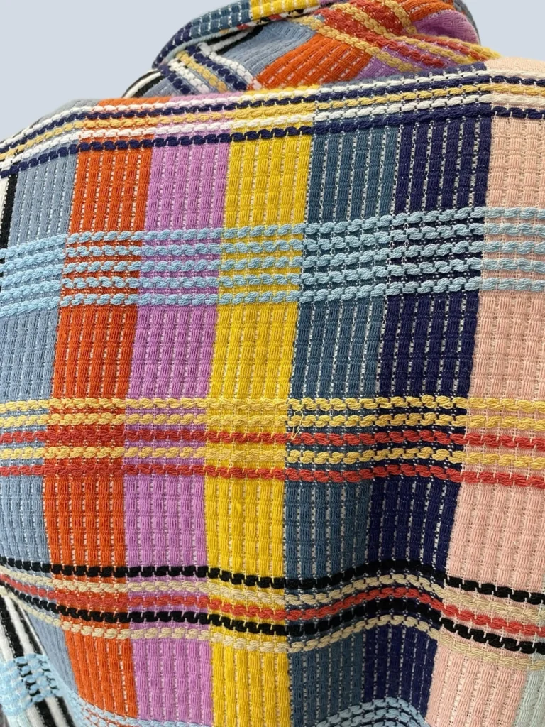Multicolor checked long coat, 1., photo 8 of 9