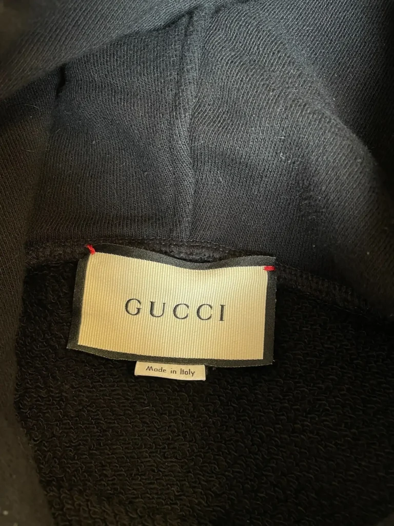 Felpa con cappuccio in cotone con logo iridescente, S., foto 5 di 11