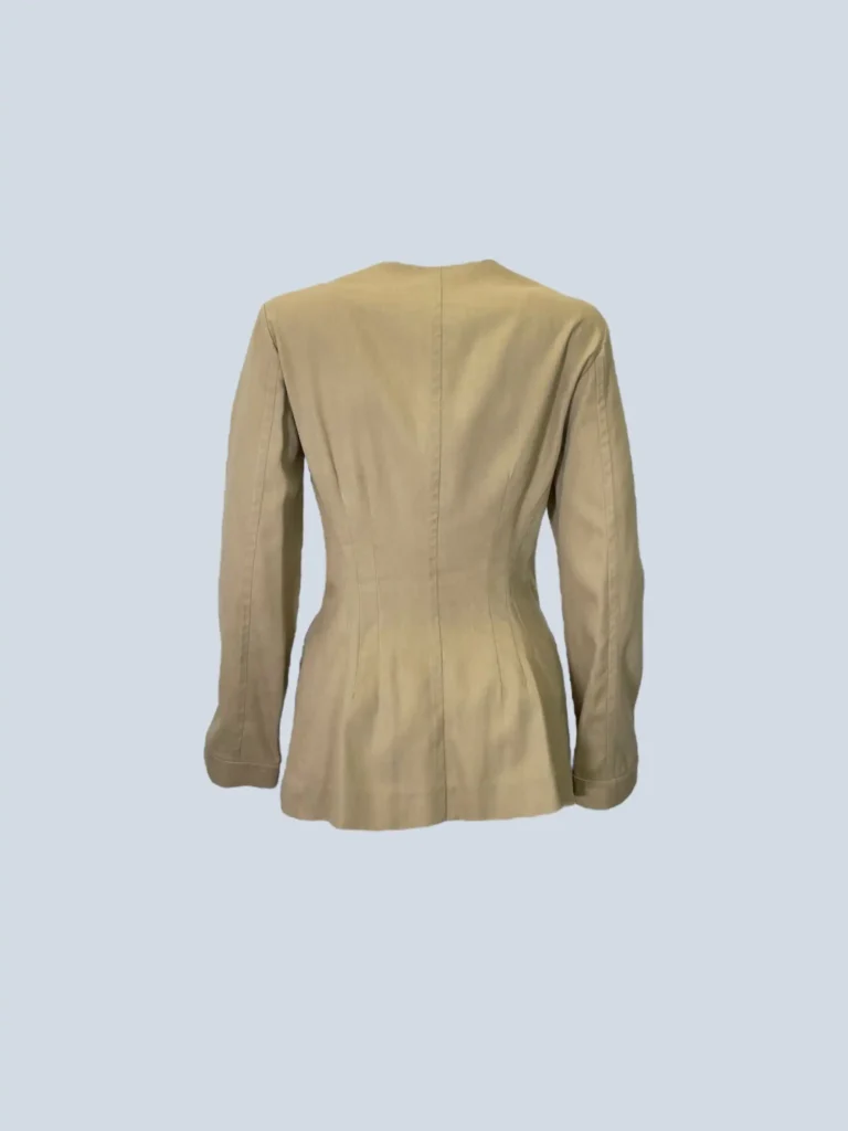 Cotton jacket with suede fringe, 42., photo 3 of 8