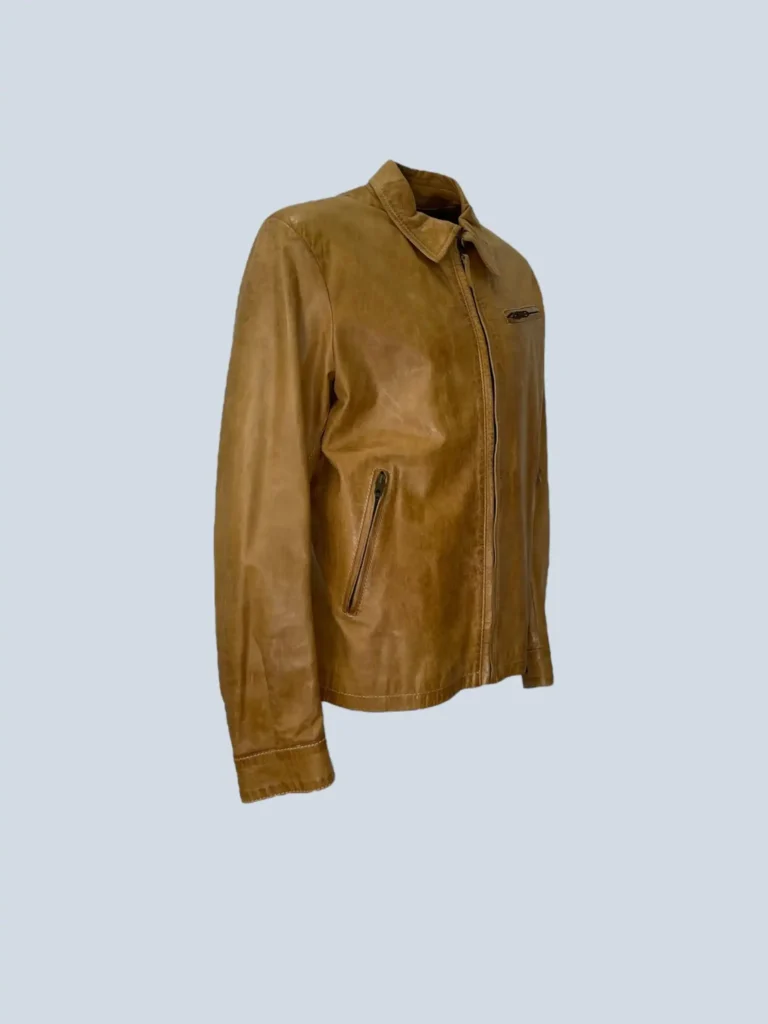 Giacca in pelle con zip, L., foto 2 di 11