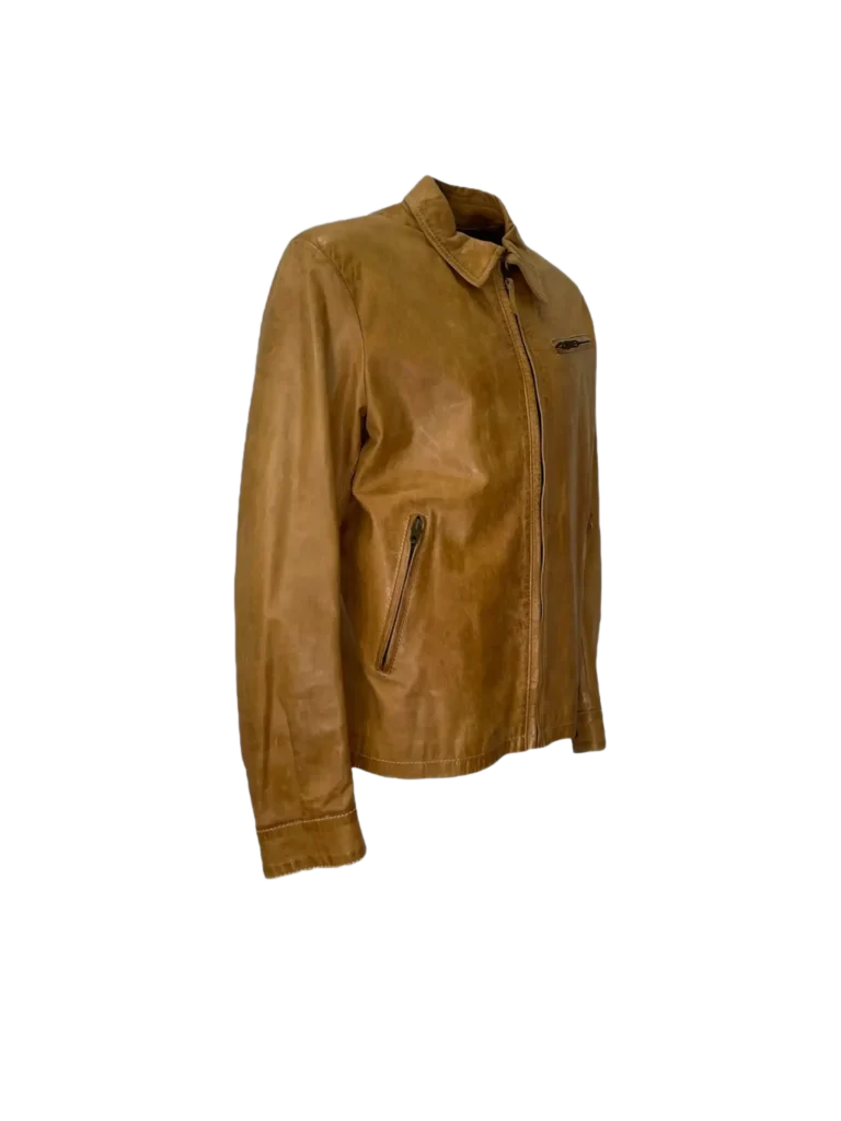 Giacca in pelle con zip., foto 2 di 11
