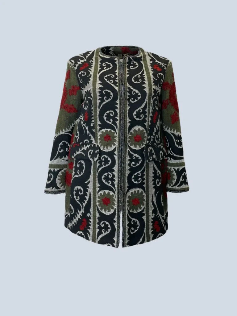 Aztec pattern jacquard short jacket, 40.