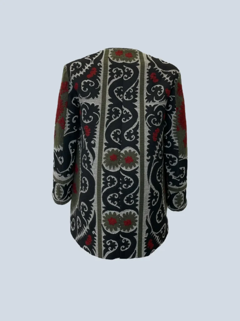 Aztec pattern jacquard short jacket, 40., photo 4 of 9