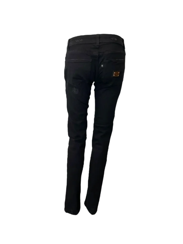 Pantaloni skinny in denim distressed., foto 4 di 10