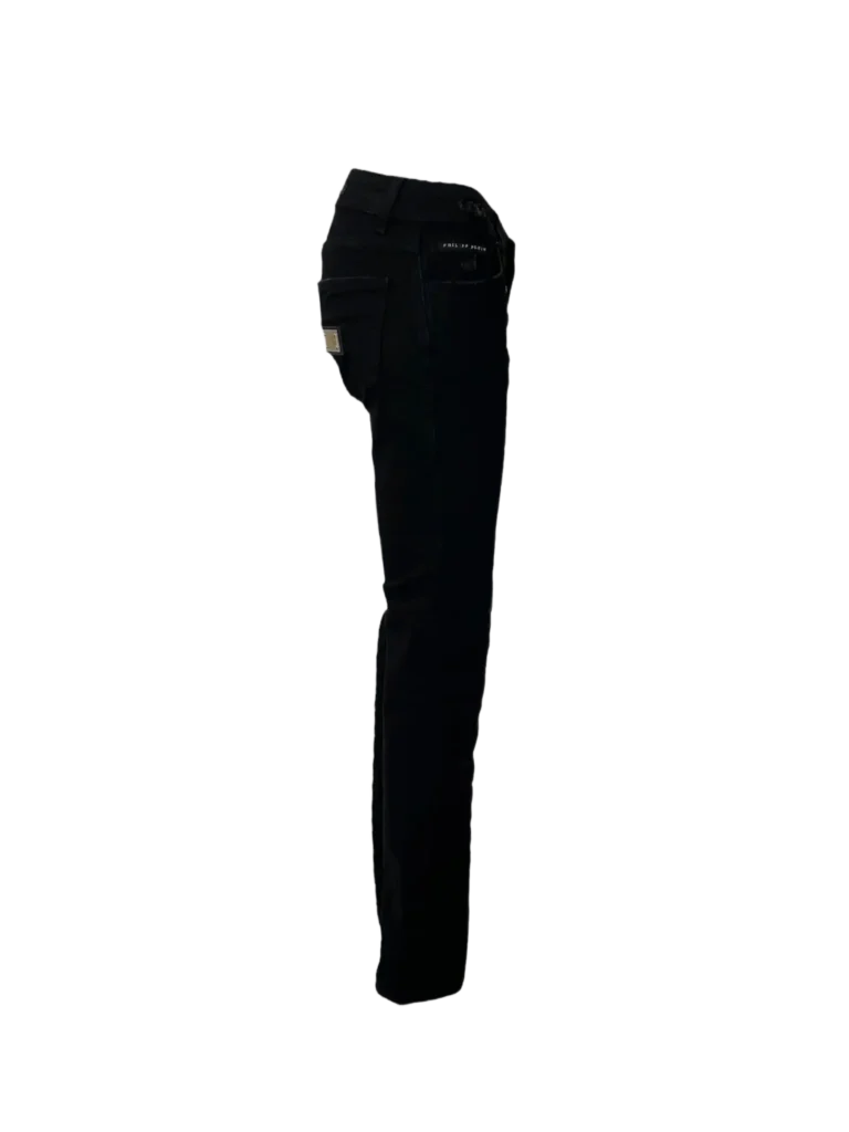 Pantaloni skinny in denim distressed., foto 3 di 10
