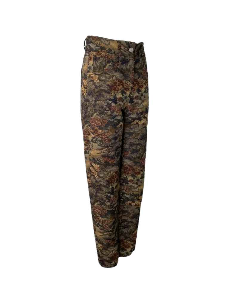 Pantaloni a vita alta in broccato., foto 2 di 8