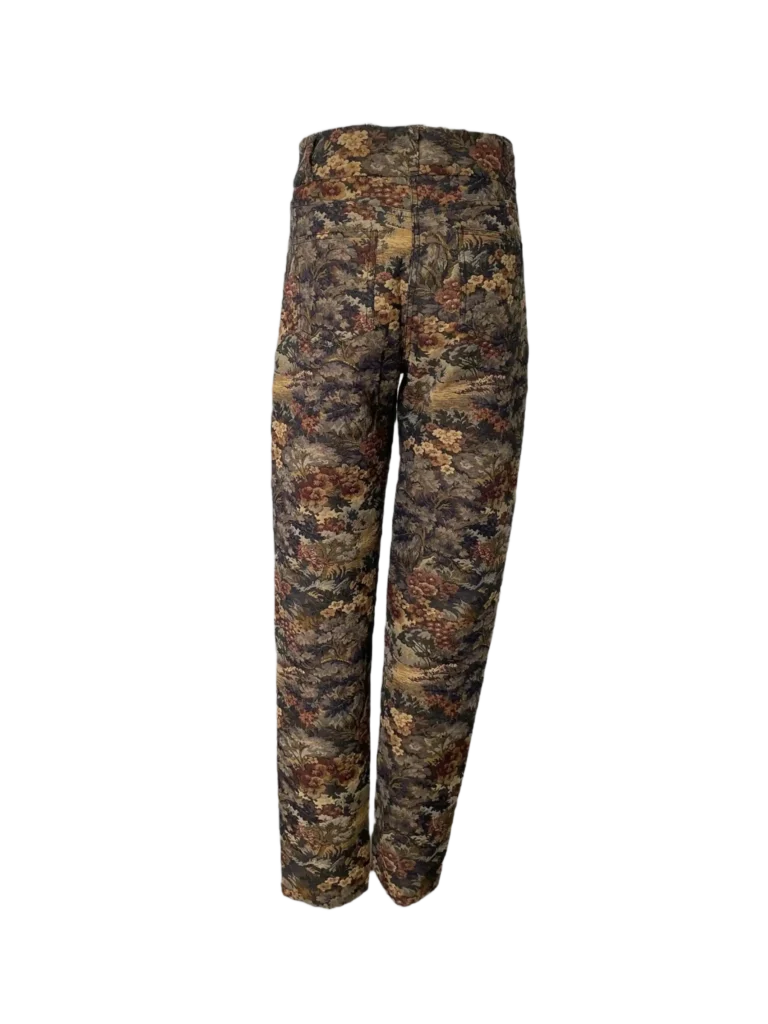 Pantaloni a vita alta in broccato., foto 4 di 8