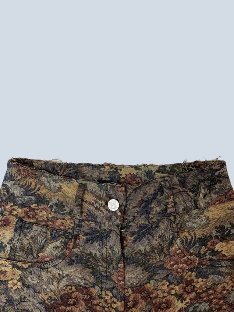 Pantaloni a vita alta in broccato, 40., foto 5 di 8