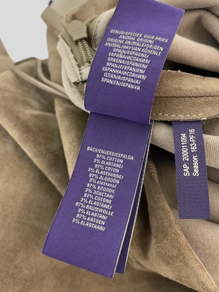 Pantaloni leggings in pelle scamosciata., foto 6 di 8