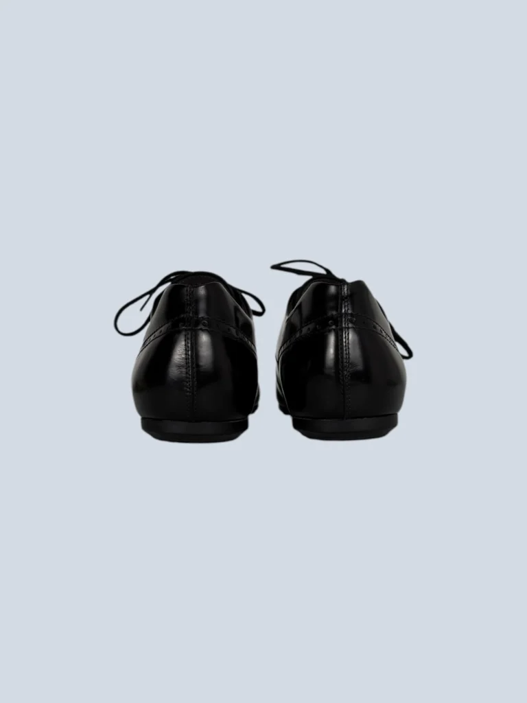 Scarpe stringate in pelle di vitello spazzolata, 39.5., foto 4 di 5