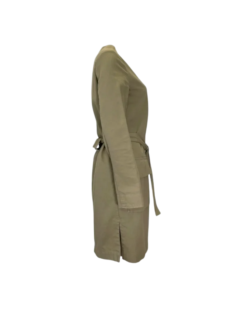 Cotton lightweight coat with buttons and belt., photo 3 of 6