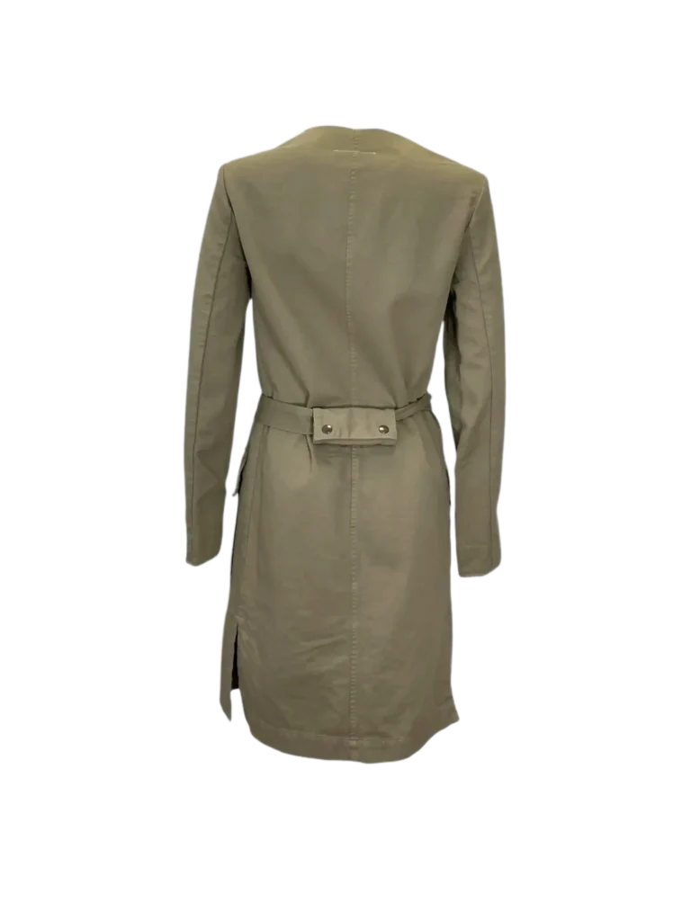 Cotton lightweight coat with buttons and belt., photo 4 of 6