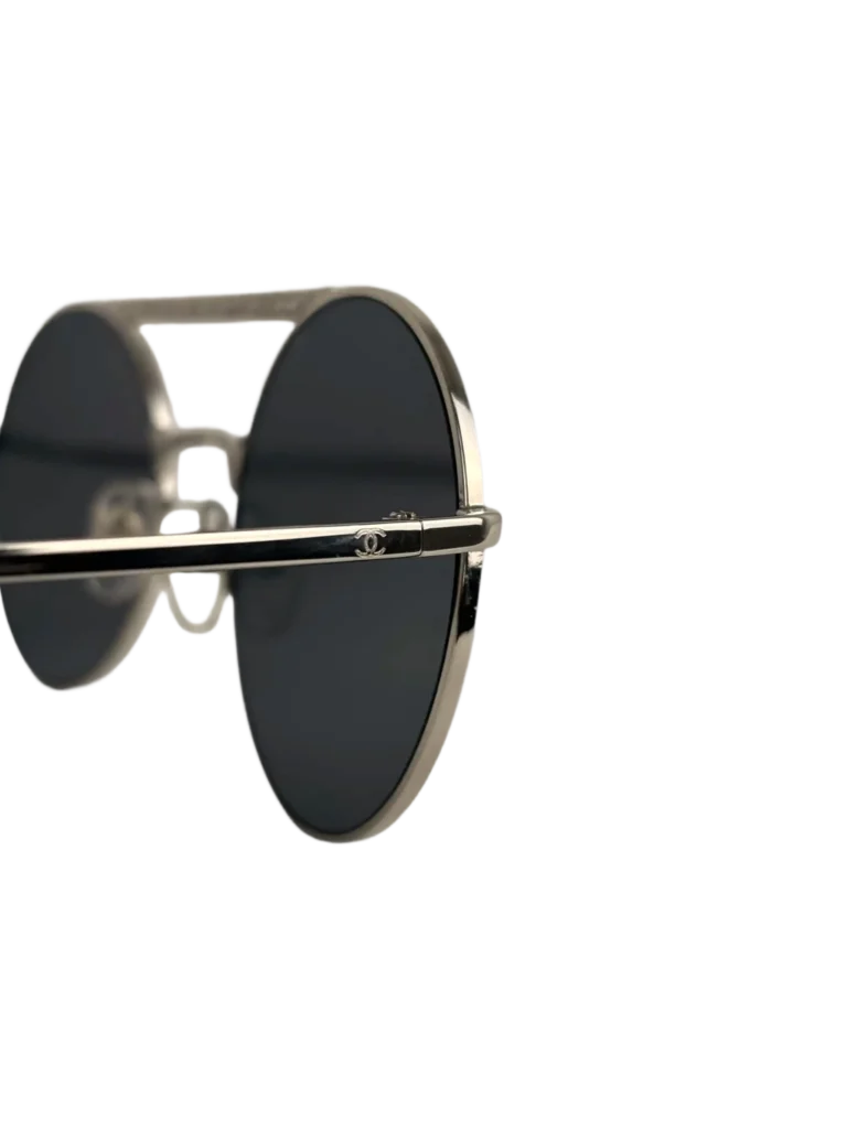 Round mirrored metal sunglasses, photo 5 of 6