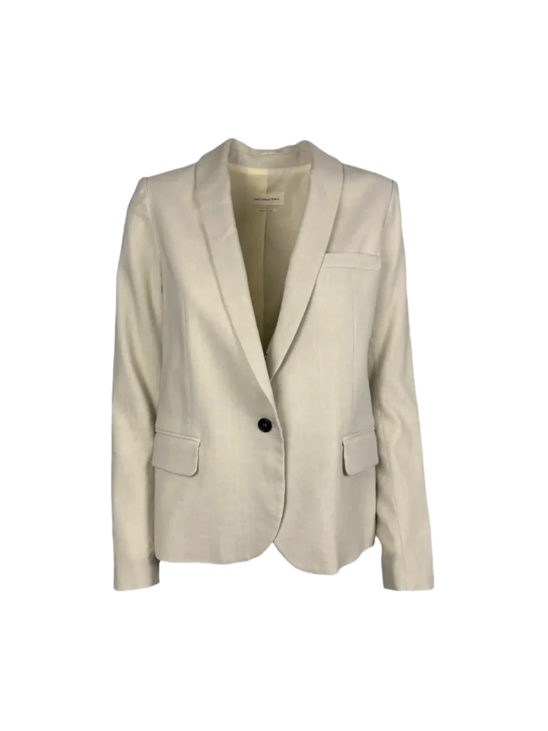 Blazer monopetto in lino.