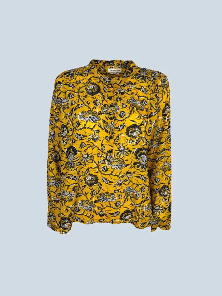 Étoile, camicia stampa fiori in cotone, 38.