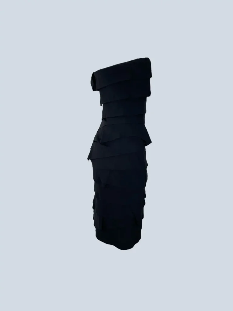 Silk ruffled mini dress, 40., photo 2 of 6